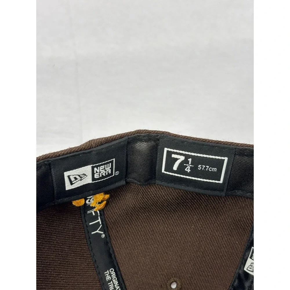 Wyoming Cowboys 59FIFTY Fitted Baseball Hat Cap Mens Brown 7 1/4 NWT New Era